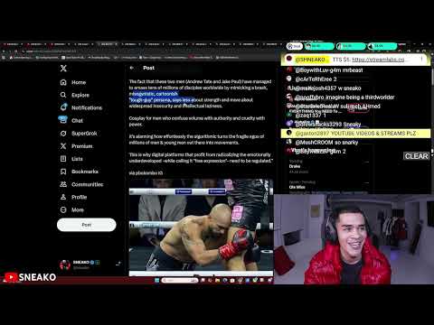 SNEAKO Reacts to Khabib Nurmagomedov Disliking Andrew Tate