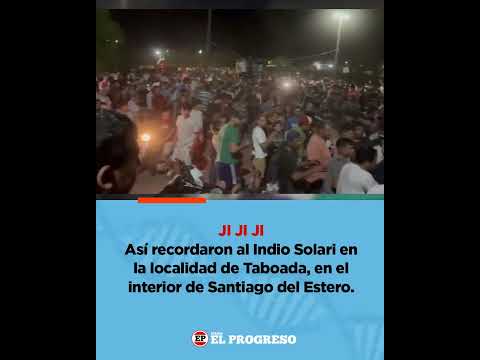 #Video: ✊⛓️‍💥 Así recordaron al Indio Solari en la localidad de Taboada, en el interior de Santiago.