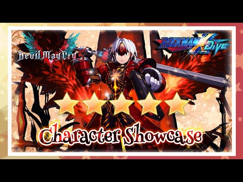 【ROCKMAN X DiVE】X Dante Trigger 艾克斯  5* Character Showcase Gameplay - [Collaboration Devil May Cry]