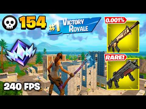 154 Elimination "RANKED RELOAD” Gameplay Wins (Fortnite Chapter 7 Keyboard & Mouse)