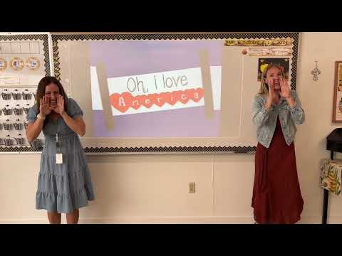 “Oh I Love America” - hand motions practice video