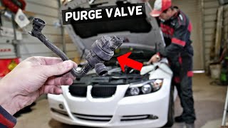 PURGE CONTROL VALVE LOCATION REPLACEMENT BMW N51 N52 N53 N54 ENGINE E90 E91 E92 E60 E61 E83 X5 X3 Z4