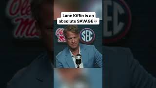 Lane Kiffin TROLLED the reporter 😂 #shorts