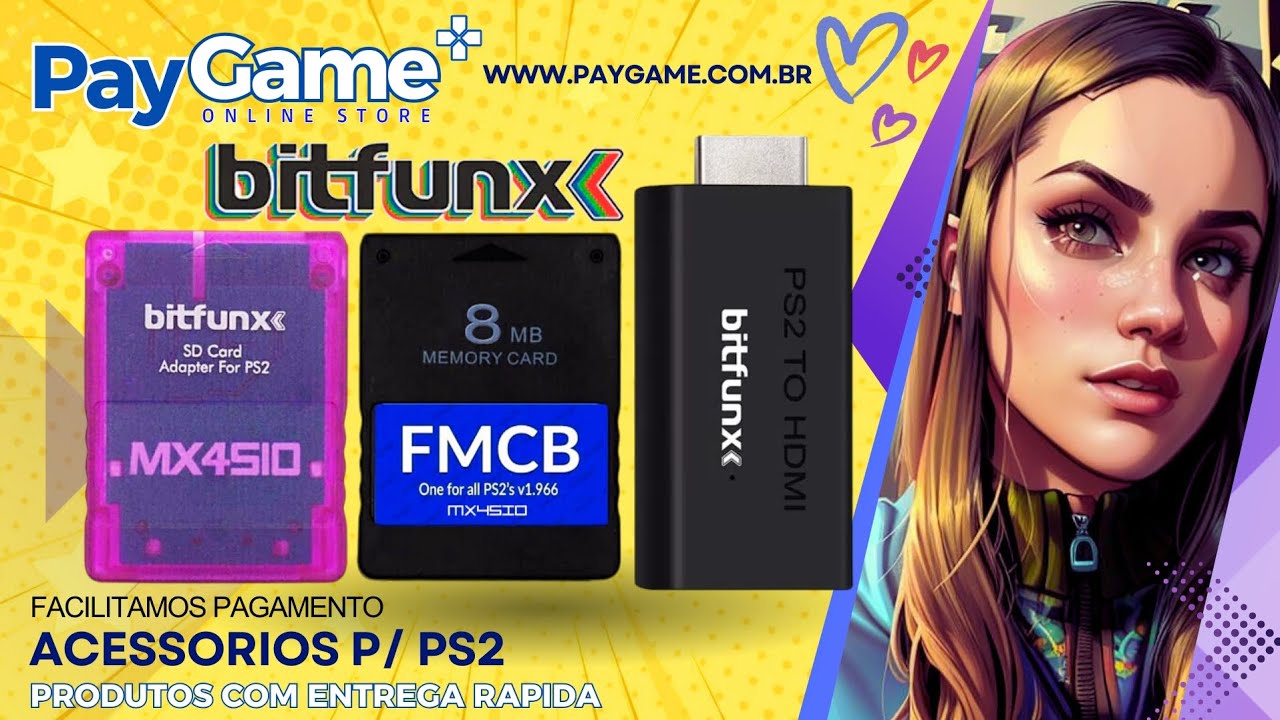 Memory Card FMCB v1.966 para PS2 com Jogos Pré-Instalados