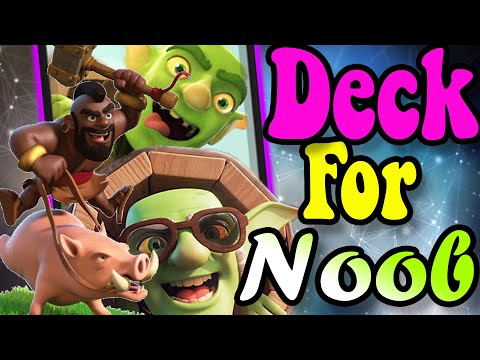 Deck For Noob !! HOG RIDER OP!! Clash Royale Hog Rider Bait Deck