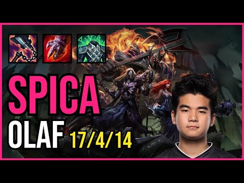 SPICA - OLAF vs. KINDRED Jungle | NA MASTER | PATCH 11.1