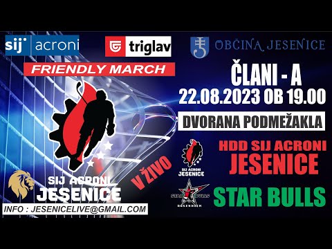 HOKEJ  ČLANI A    HDD SIJ ACRONI JESENICE - STAR BULLS ROSENHEIM