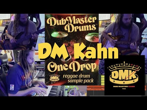 DM Kahn REGGAE DRUMS to make a Reggae song - ONE DROP Sample pack in  LOGIC PRO X