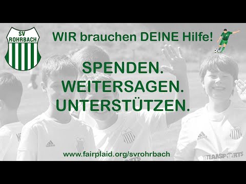 Der SV Rohrbach braucht eure Unterstützung