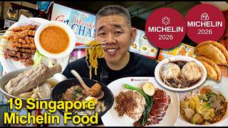 Michelin Street Food in Singapore 🇸🇬 Eating at 19 Michelin Food Spots