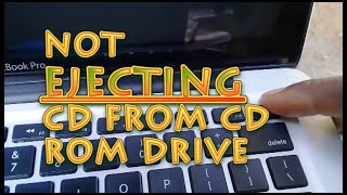 MACBOOK PRO How To eject cd from cd rom drive