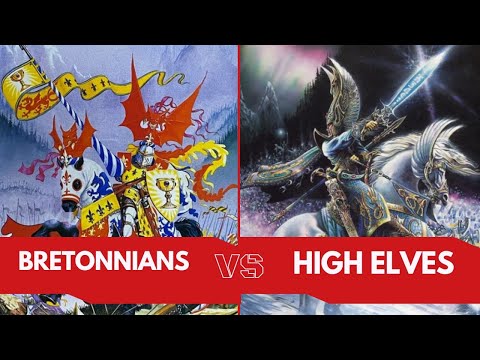 Warhammer Fantasy 5th Edition Battle Report - Bretonnians Vs High Elves!