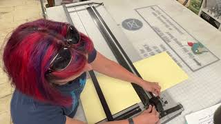 How to use the mat cutter