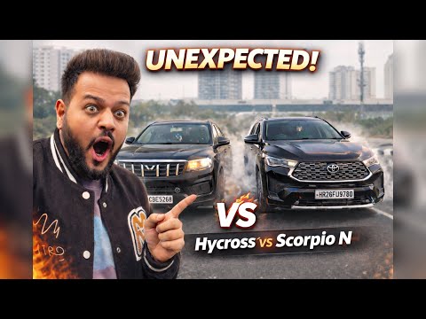 DRAG RACE: Scorpio N Petrol AT vs Innova Hycross Hybrid | Full Throttle Race @RohanMakania