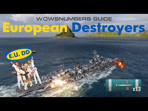The WOWSnumbers Guide To European Destroyers - World of Warships