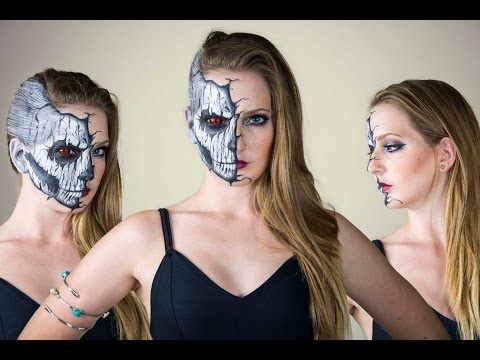 Sexy Cracked Skull - Face Paint Tutorial Video
