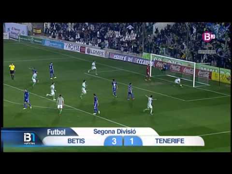 Gol Rubén Castro de penalti. Real Betis - CD Tenerife. Liga Adelante 14/15