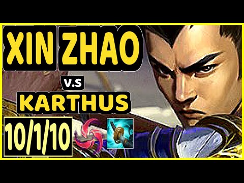 YELLOWSTAR (XIN ZHAO) vs KARTHUS - 10/1/10 KDA JUNGLE GAMEPLAY - EUW Ranked GRANDMASTER