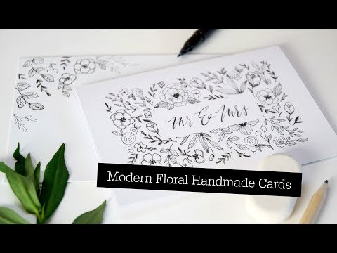 A Modern Botanical Greeting Card