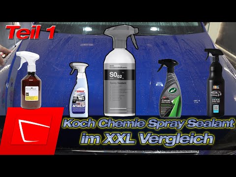 Koch Chemie Spray Sealant against ALL - Sonax Brilliant Shine ADBL Synthetic Spray Wax Rapidwaxx