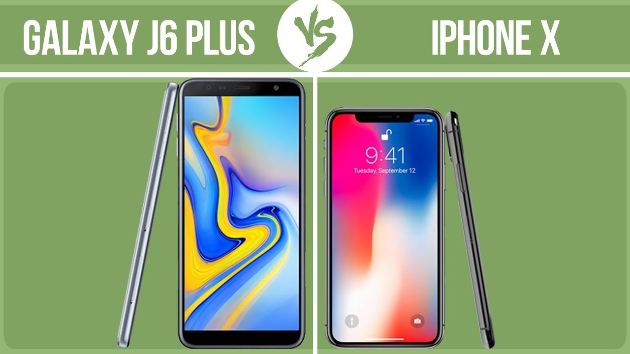 Samsung Galaxy J6 Plus vs Apple iPhone X ✔️