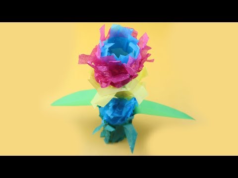 DIY Tissue Paper Craft How to Make Hyacinth Flower Tissue Paper of Tissue Paper Crafts Easy