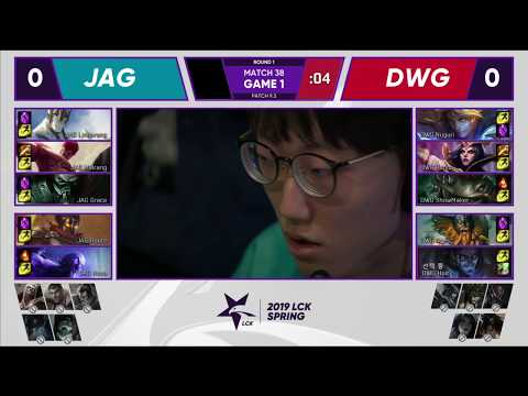 JAG vs DWG Jin Air Green Wings vs Damwong Gaming| W4 D4 | Game 1 Highlights | LCK Spring Split 2019