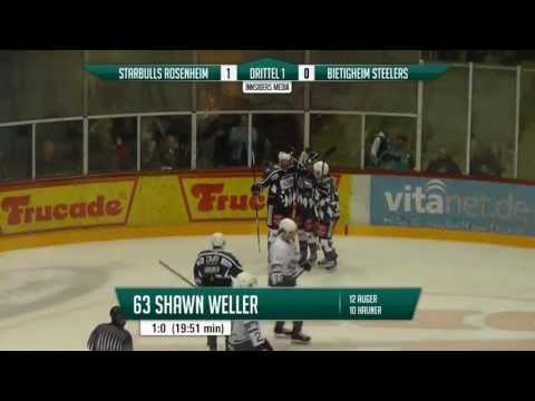 DEL2: 27.09.13 - Starbulls Rosenheim vs. Bietigheim Steelers 2:1 n.V. (inclusive Fightszene)