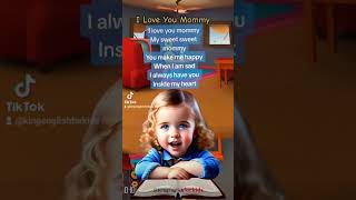 #Short I love you mommy #english #englishforkids #kingenglish #kingenglishforkids