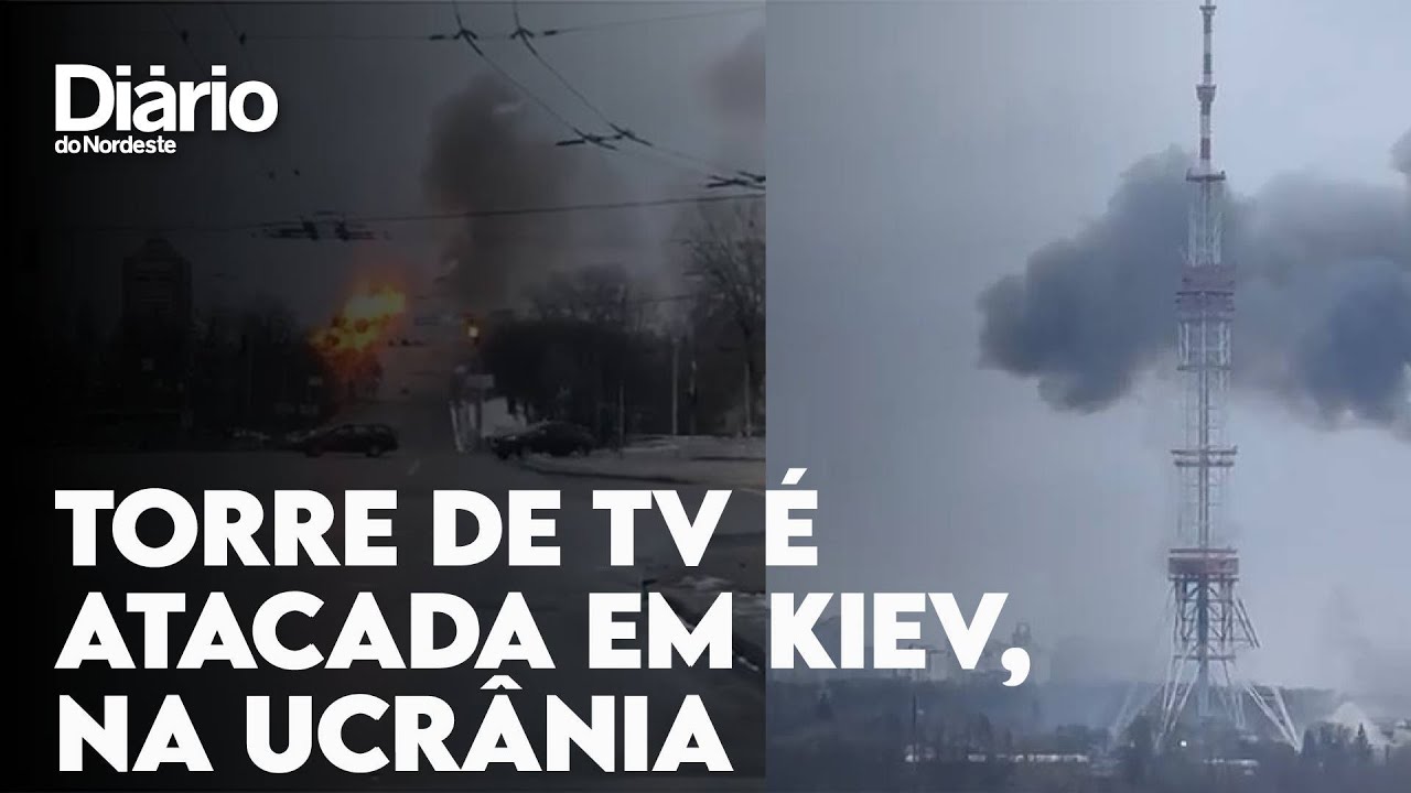 Imagem da notícia: Torre de TV em Kiev, na Ucrânia, é atacada pela Rússia