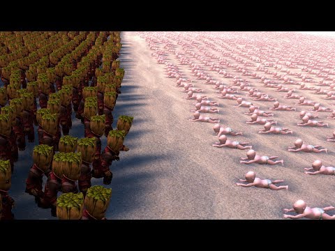 300 BABY GROOT vs 5000 BABIES - Ultimate Epic Battle Simulator