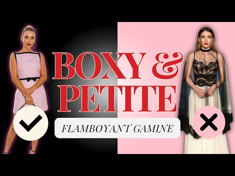 PETITE & BOXY? How to dress your body type | flamboyant gamine | kibbe body types | Petite Outfits