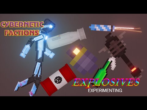 Cybernetic Factions Mod vs Explosives Experimenting - People Playground 1.21.3