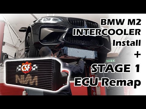 BMW M2 Intercooler Install + Stage 1 ECU tuning on the Dyno - N55