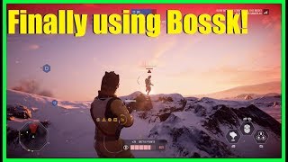 Star Wars Battlefront 2 - WHOA I'M FINALLY USING BOSSK! | Upgrading my last villain!