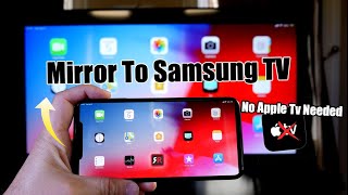 Mirror iPhone to Samsung tv (No Apple TV Needed)