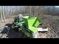 Yardbeast 2090 Wood Chipper And Greenworks 40v Chainsaw Cutting And Chipping Wood