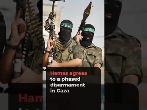 Hamas agrees to phased disarmament in Gaza | AJ #shorts