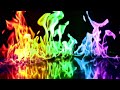 Rainbow Flames On Mirror Surface (4K UHD)🏳‍🌈