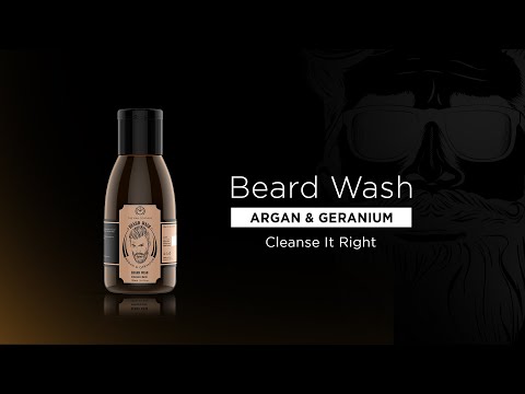 Beard Wash Argan & Geranium by The Man Company |Beard Care Routine