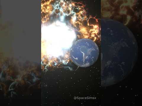 What if Supernova happened 1 light year from the earth? #shorts #universesandbox