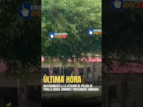 🫤🔴#UltimaHora ¡Impresionante! Hostigan la estación de Policía de Padilla, Cauca;