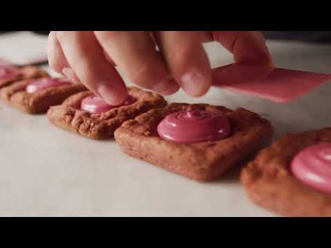 Gooey Cookies with Callebaut Ruby RB1 Chocolate
