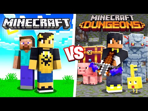 Minecraft Dungeons vs Minecraft!