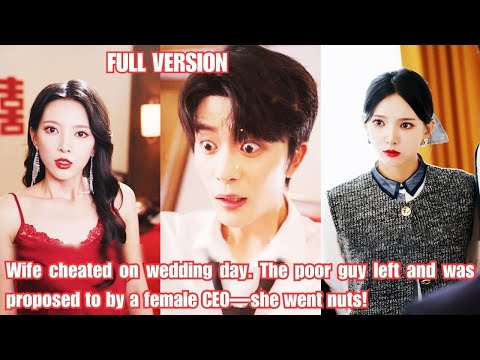 Wife cheated on wedding day. The poor guy left and was proposed to by a female CEO—she went nuts!