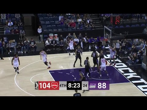 Nino Johnson Posts 10 points & 13 rebounds vs. Stockton Kings
