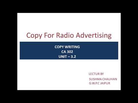 copy writing for radio