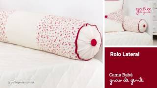 Kit Cama Babá Floral Vermelho | Ref: 57264