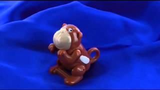 Automaton toy, mechanical jumping animal : monkey