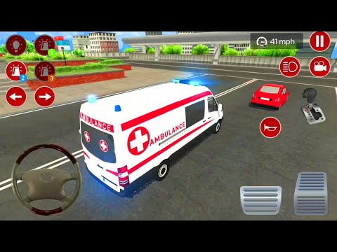 US Ambulance Driving Simulator 2021 - Emergency Van Rescue Driver - Android Gameplay e#1
